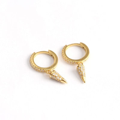 N O L O - Classic Cone Huggie Gold Earrings