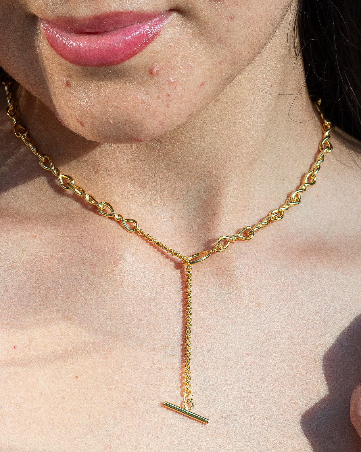 N O L O - OT Lariat Style Toggle Drop Necklace