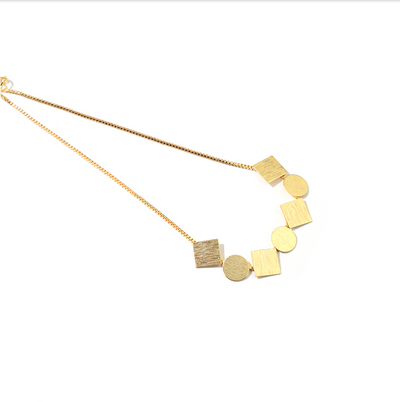 N O L O - Minimalist Golden Wood Necklace