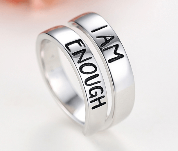 NOLO i am enough sterling silver ring