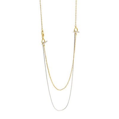 multiple 3 style detachable lariat double chain 18k gold plated 925 sterling silver dainty necklace