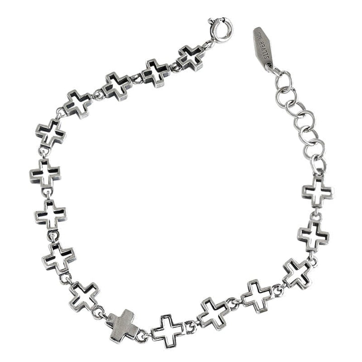 N O L O - Celtic Vintage Style Hollow Cross Bracelet