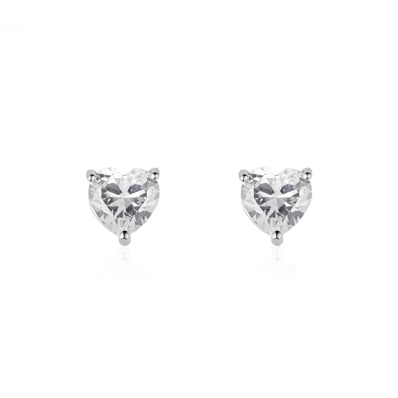 nolo studs r us dainty sterling silver cubic zirconia heart shaped stud earrings