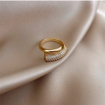 nolo vela rue copper gold plated gemstone semi precious stone adjustable ring