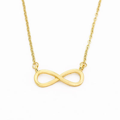 Minimalist Infinity Shaped Pendant Necklace