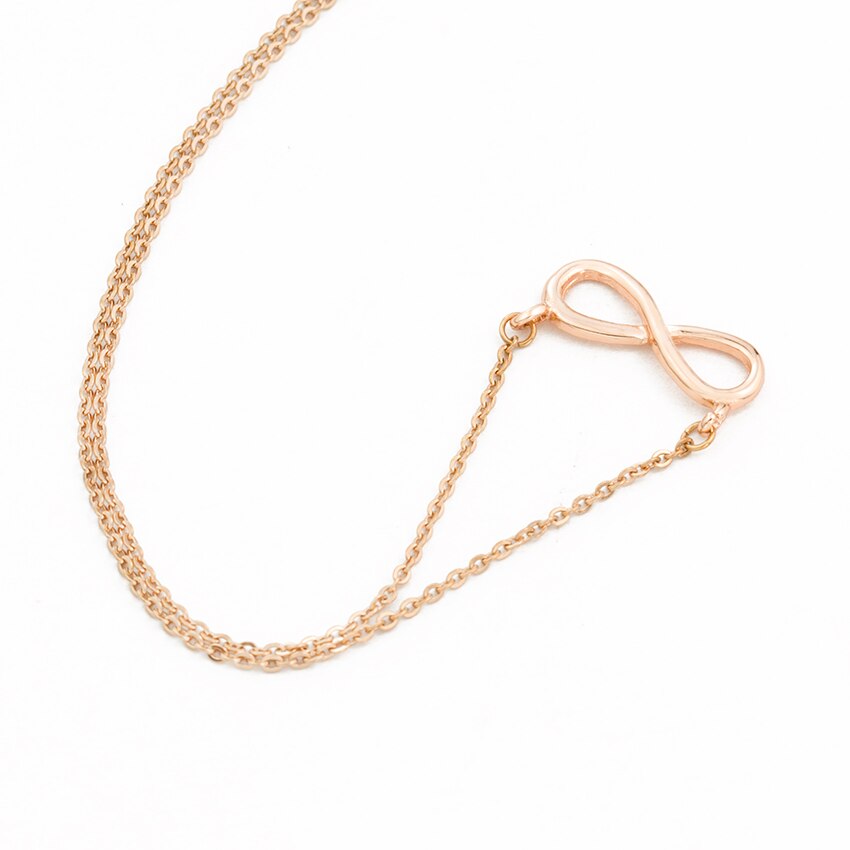 Minimalist Infinity Shaped Pendant Necklace
